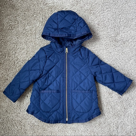 Old Navy Other - Old Navy Baby Girls Blue Quilted Jacket 12-18m